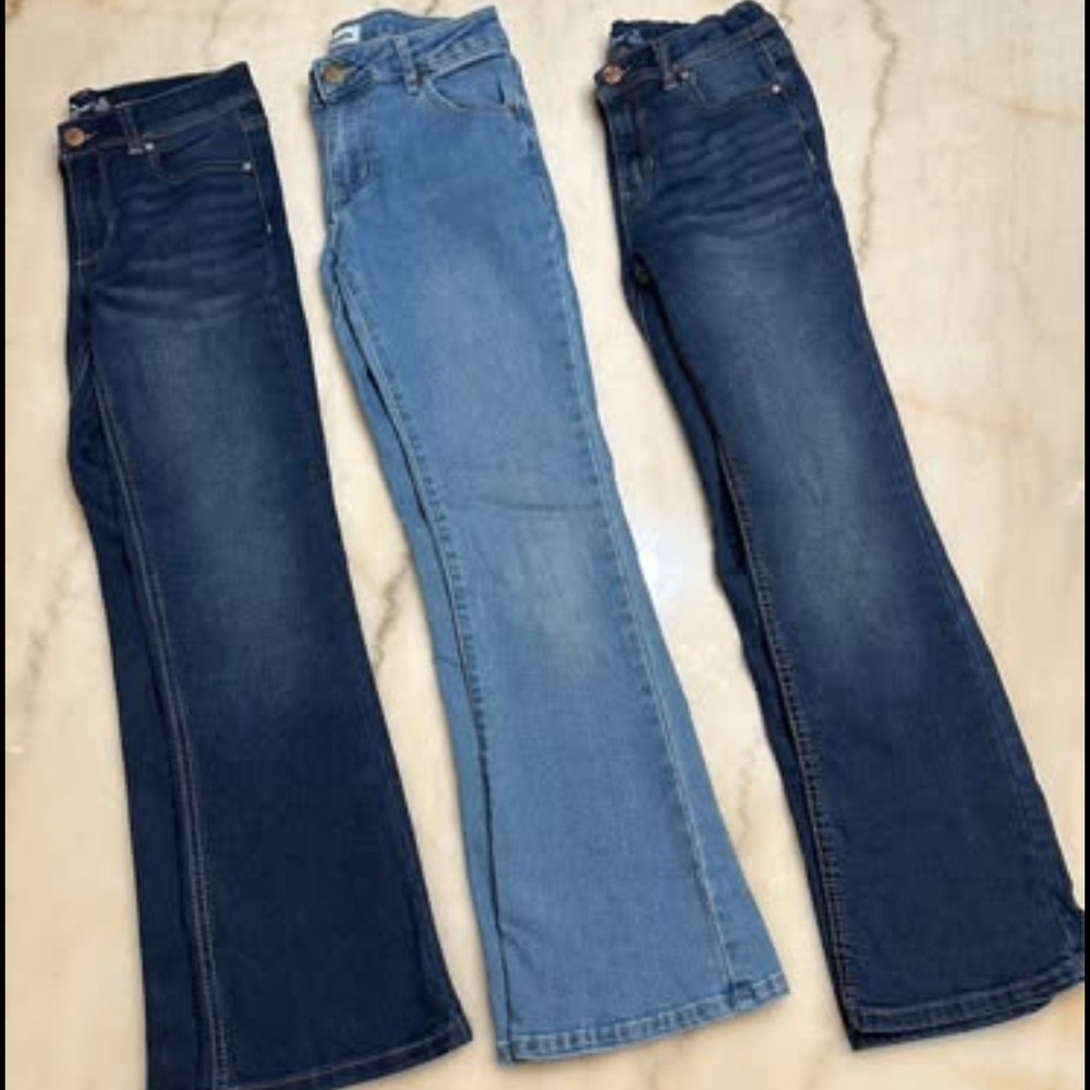 Denim Jeans - Low Rise and Bootcut and Flare - Youth Girls (10/12)